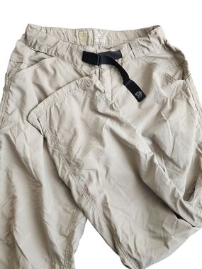 Mountain Hardware Belted Pants Men's M Khaki Straight Hiking Outdoor Utility
